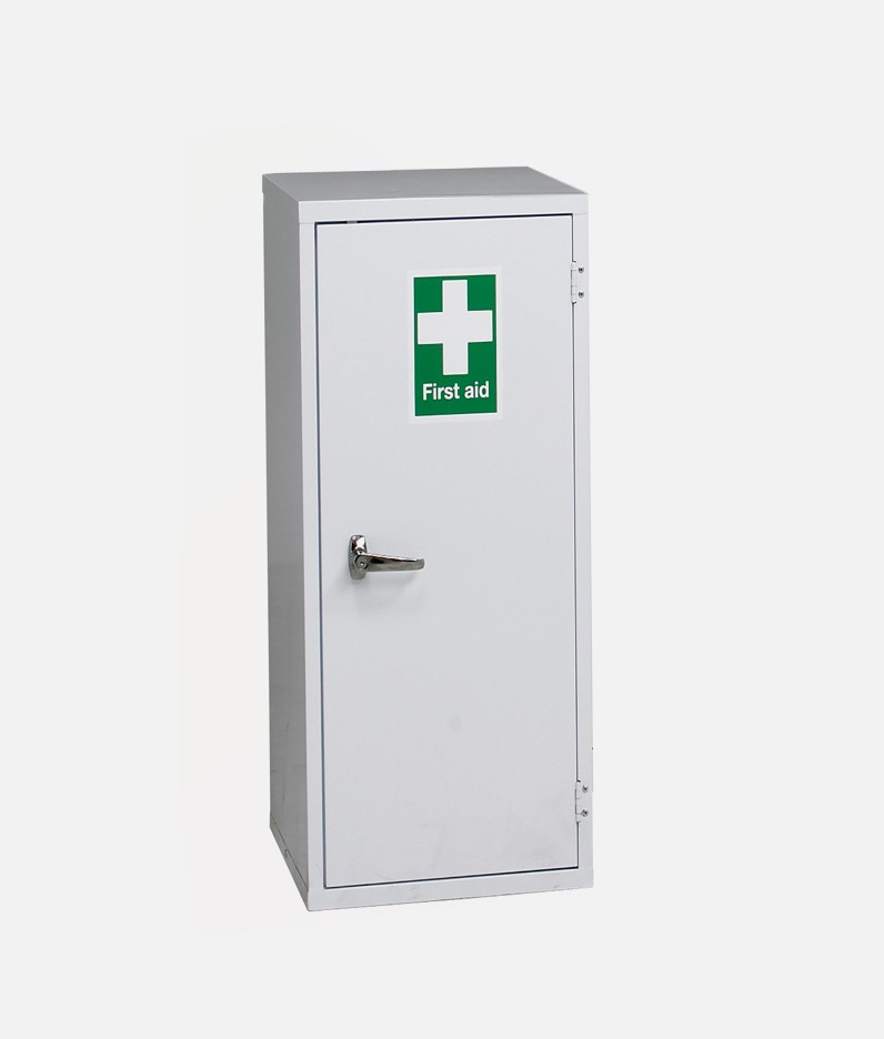 first aid cabinet in white