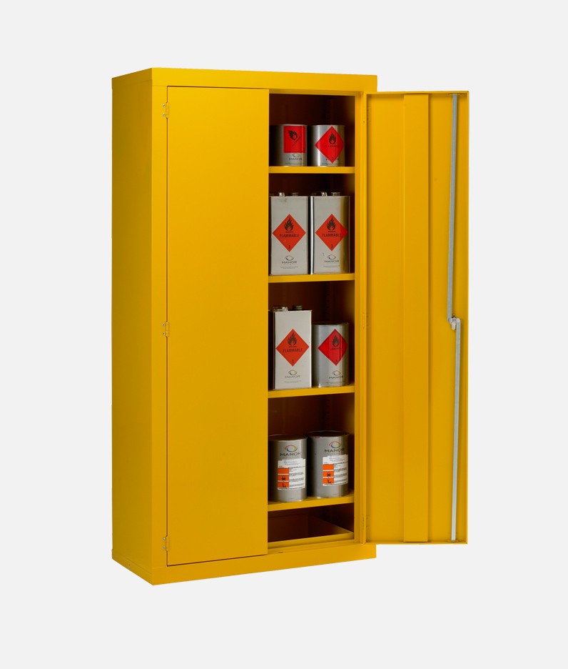 cabinet for hazardous products
