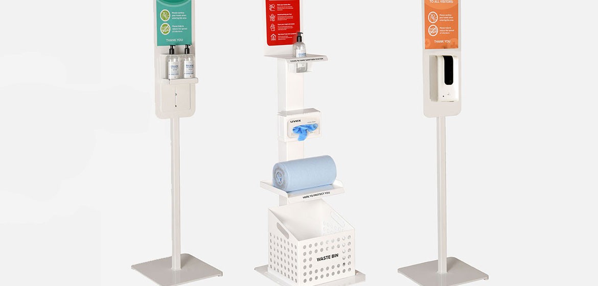 Alt - Hand Sanitiser Stations to protect staff and customers