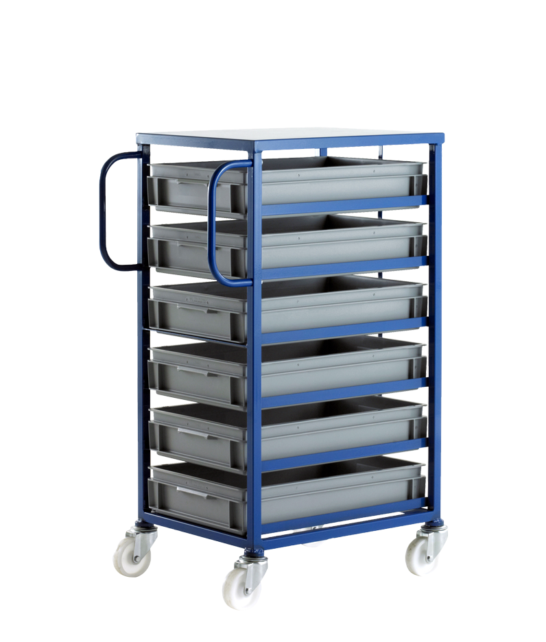 a mobile tray rack