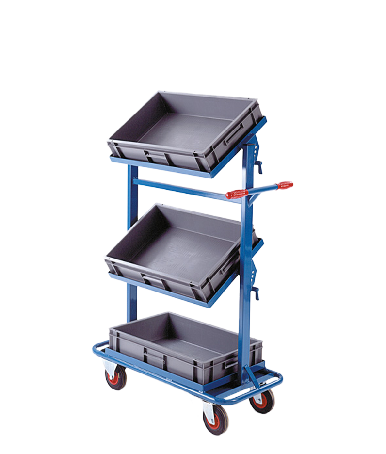 mobile tray truck that swivels