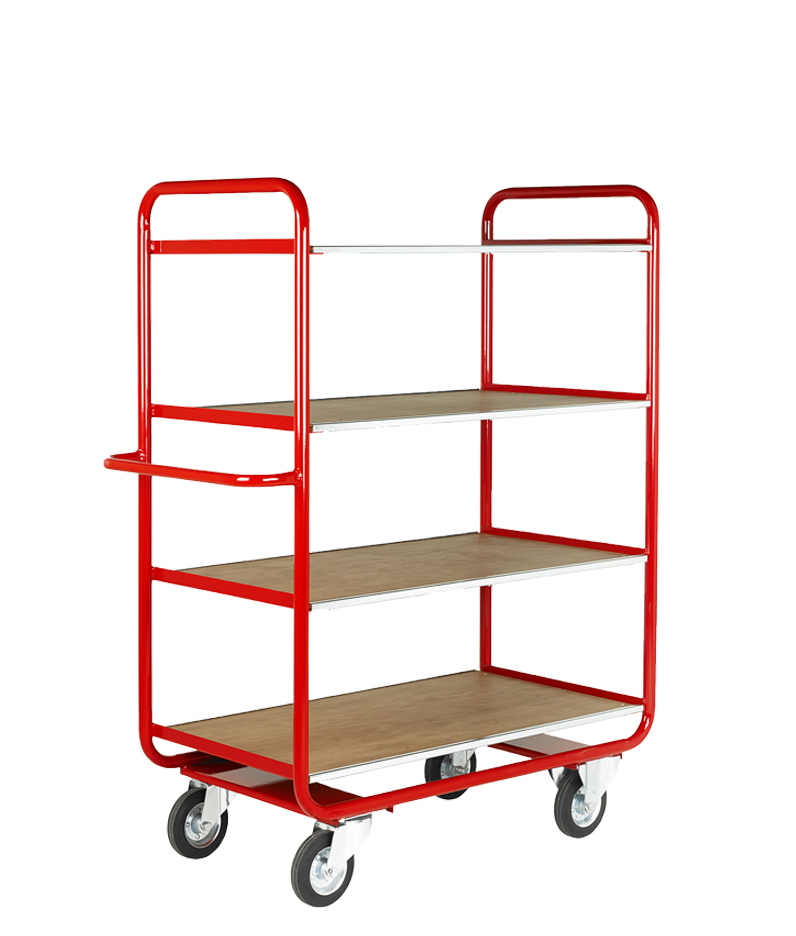 a trolley with 4 shelves