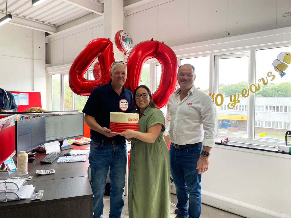 Alt - Celebrating as Kevin achieves 40 years’ service